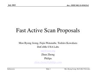 Fast Active Scan Proposals