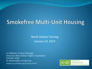 Smokefree Multi-Unit Housing