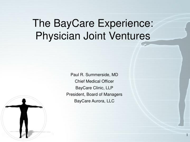 the baycare experience physician joint ventures