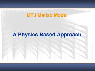 MTJ Matlab Model