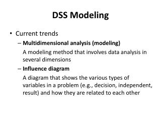 DSS Modeling