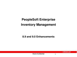 PeopleSoft Enterprise Inventory Management