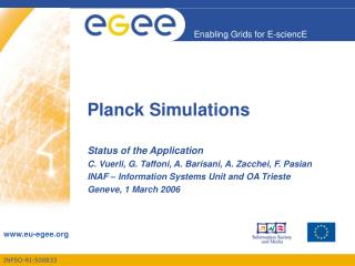 Planck Simulations