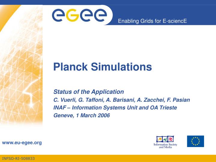 planck simulations