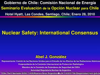 Nuclear Safety: International Consensus