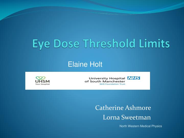 eye dose threshold limits