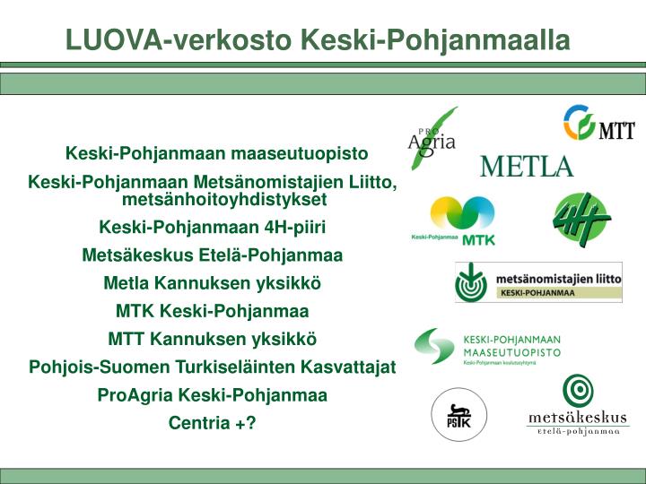 luova verkosto keski pohjanmaalla