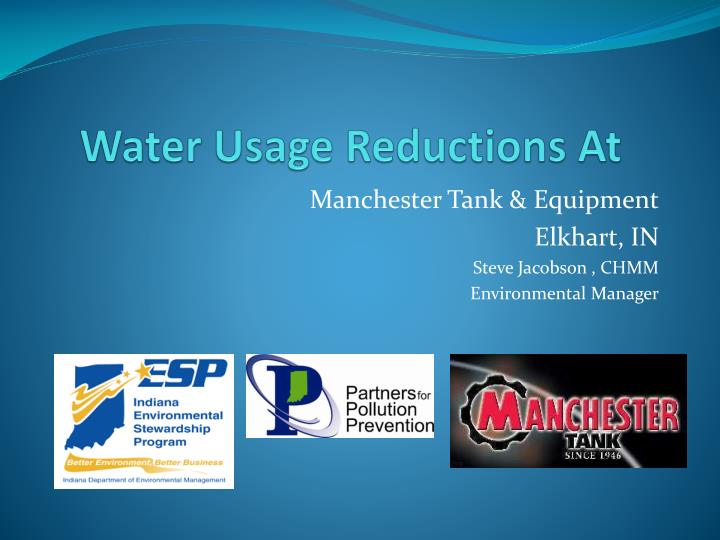 water usage reductions at