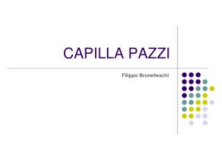 capilla pazzi