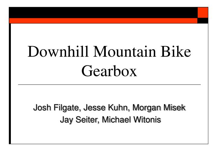 downhill mountain bike gearbox