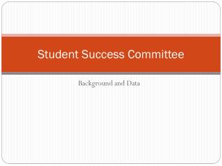 Student Success Committee