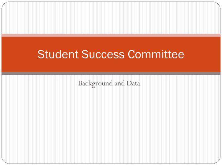 student success committee