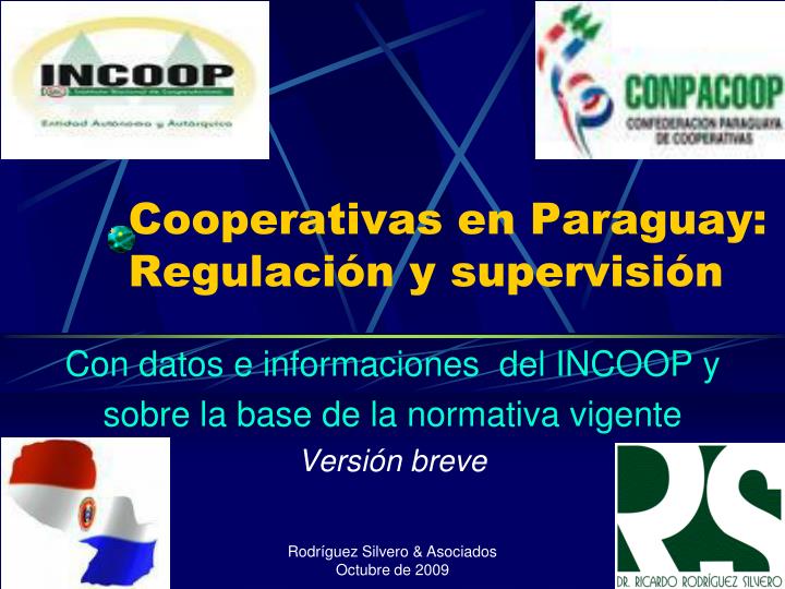 cooperativas en paraguay regulaci n y supervisi n