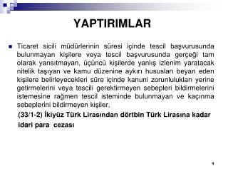 yaptirimlar