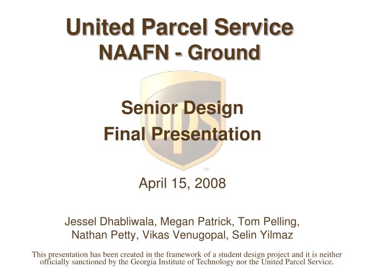 united parcel service naafn ground