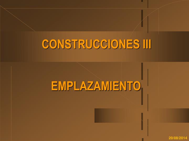 construcciones iii