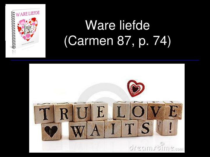 ware liefde carmen 87 p 74