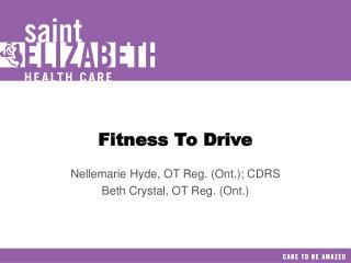 Fitness To Drive