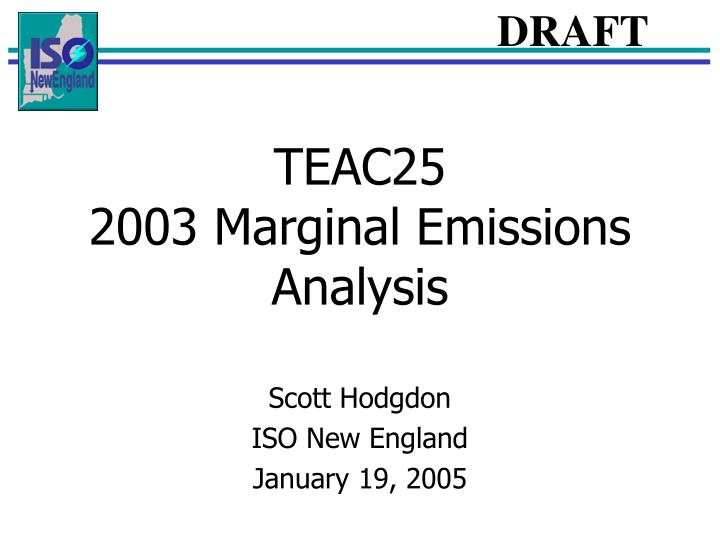 teac25 2003 marginal emissions analysis