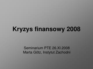 kryzys finansowy 2008