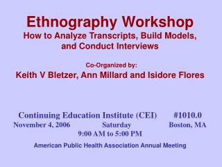 Ethnography as Process
