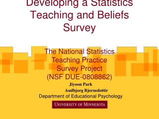 Developing a Statistics Teaching and Beliefs Survey