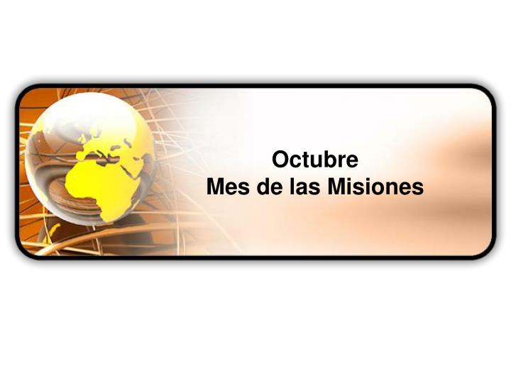 octubre mes de las misiones