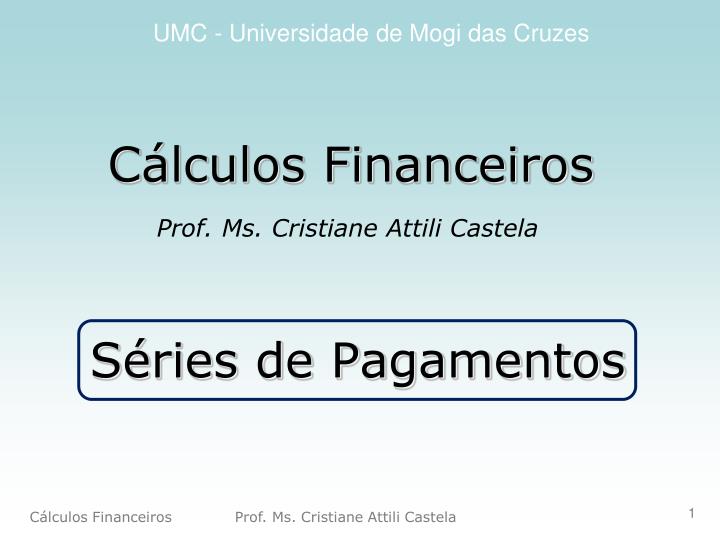 c lculos financeiros