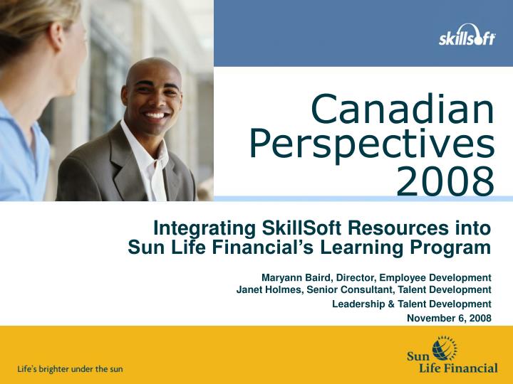 integrating skillsoft resources into sun life financial s learning program