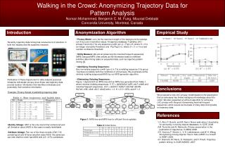 Walking in the Crowd: Anonymizing Trajectory Data for Pattern Analysis