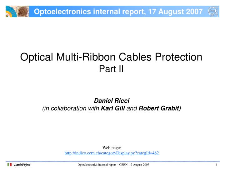 optoelectronics internal report 17 august 2007
