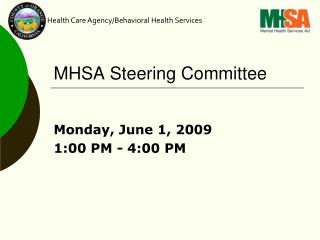 MHSA Steering Committee