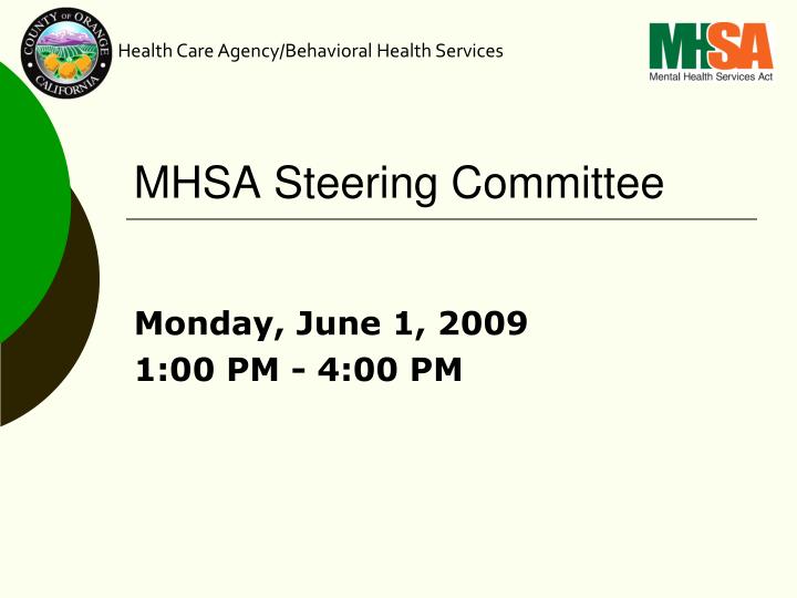 mhsa steering committee