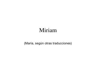 miriam