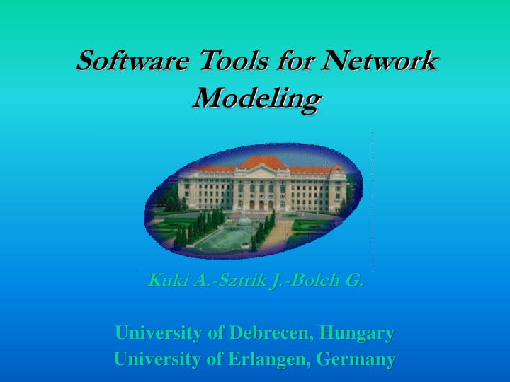 software tools for network modeling