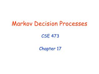 Markov Decision Processes