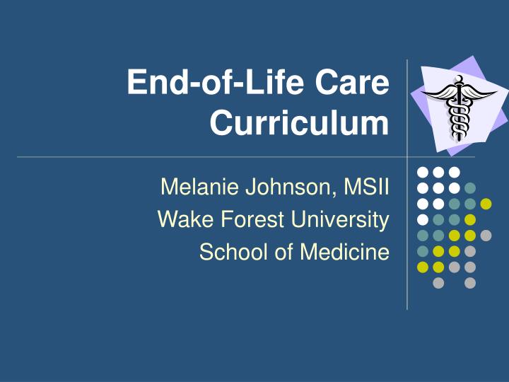 end of life care curriculum