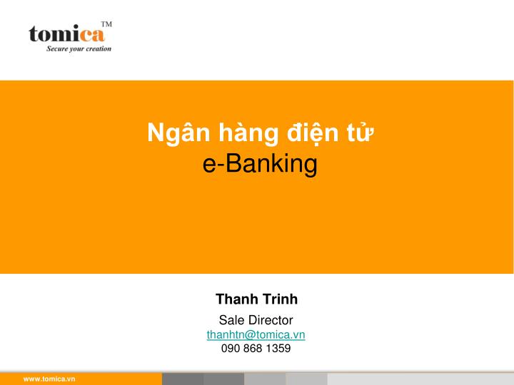 ng n h ng i n t e banking