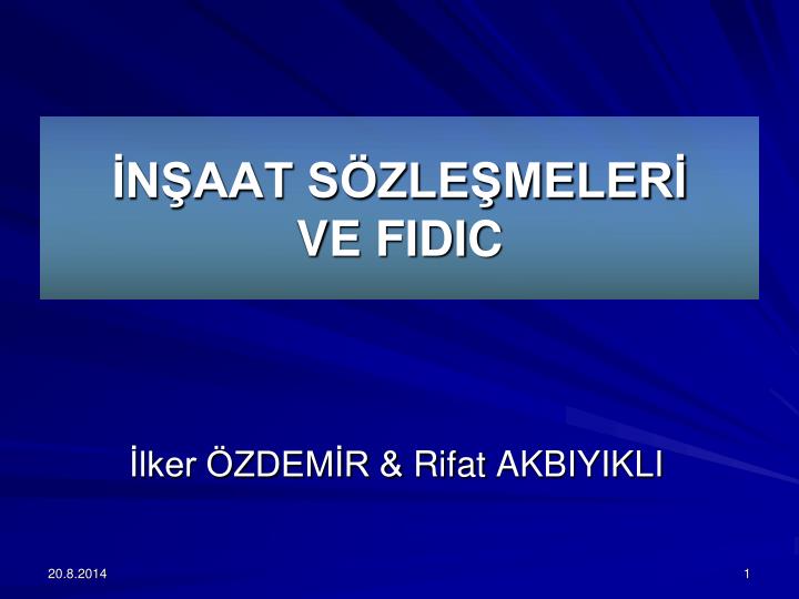 n aat s zle meler ve fidic