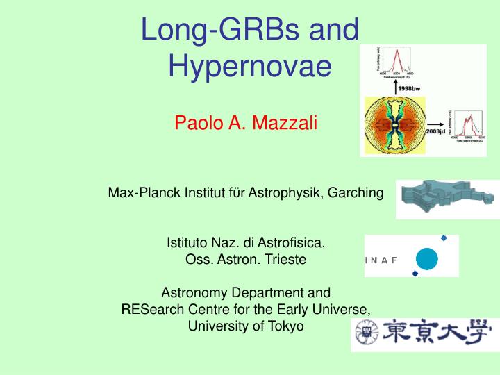 long grbs and hypernovae