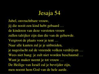 jesaja 54