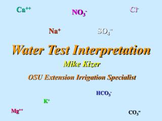 Water Test Interpretation
