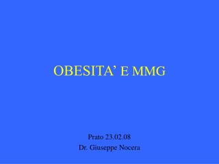obesita e mmg