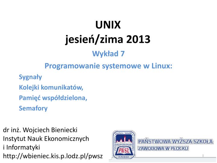 unix jesie zima 2013