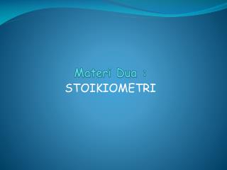 materi dua