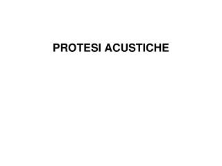 protesi acustiche
