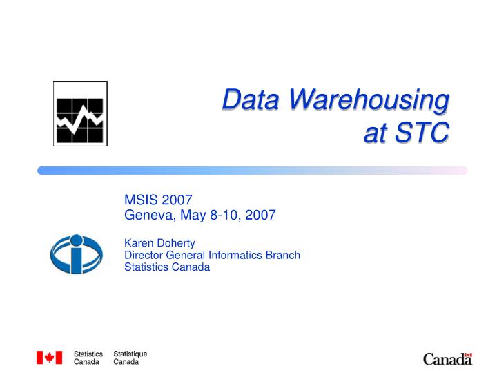 data warehous ing at stc