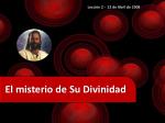 El misterio de Su Divinidad - slide 1