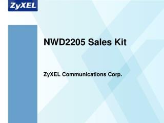 NWD2205 Sales Kit