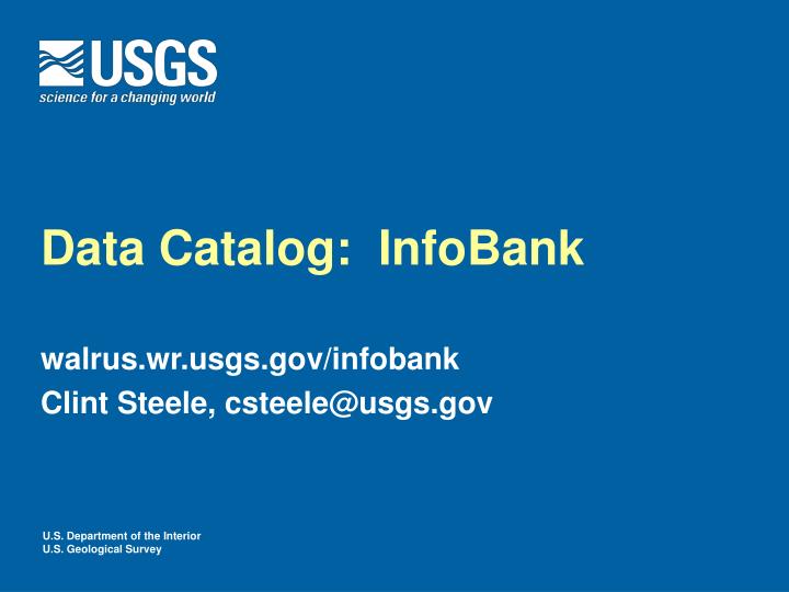 data catalog infobank